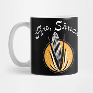 Aw Shucks Corn Harvest Farm Ag Farming Crops Humor Pun Vintage Mug